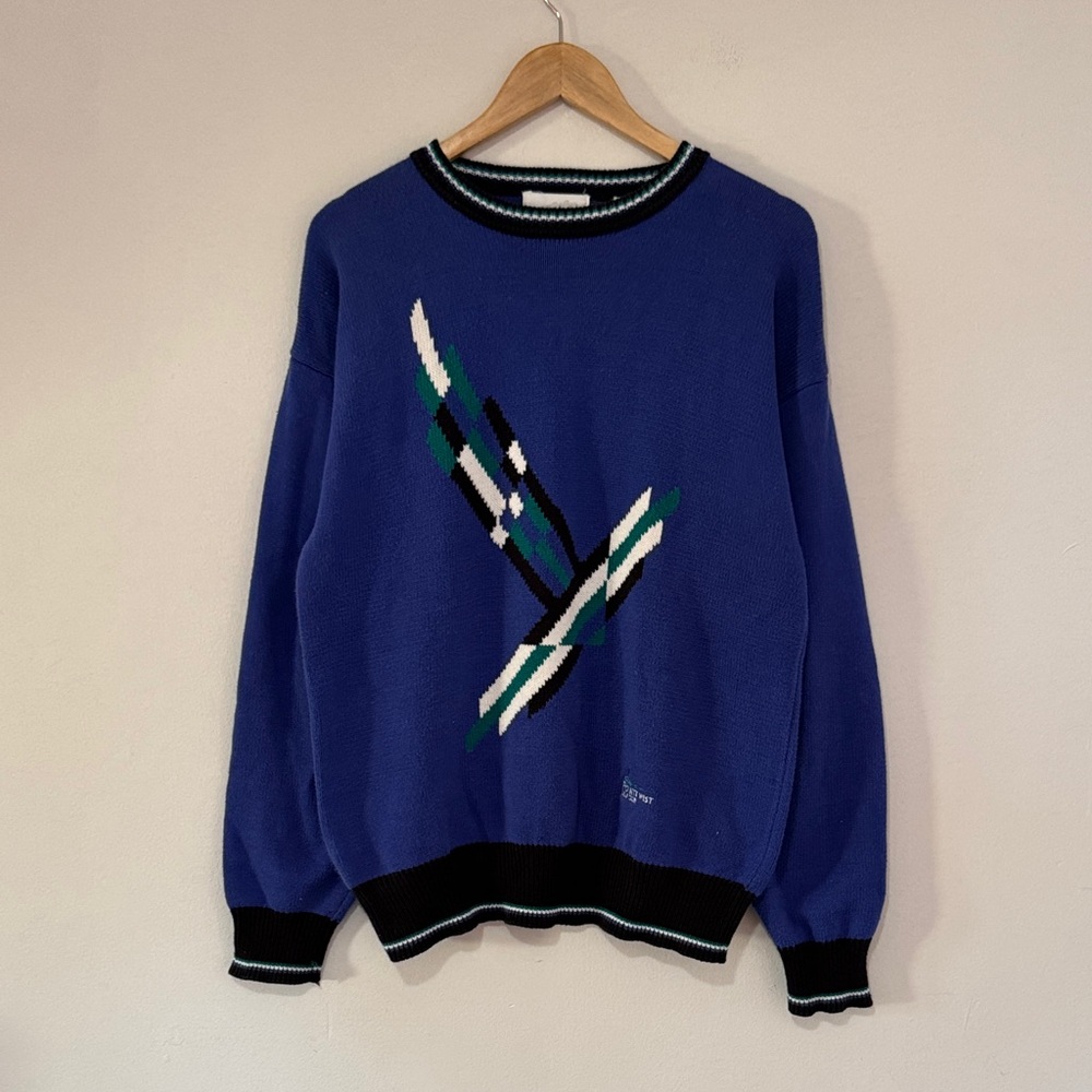 Vintage Mark Scot Golf Knit Sweater / Medium / 1990s / Ponte West Golf Club